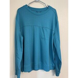 All In Motion Women's Blue Pullover Sweatshirt XXL Recycled Polyester Pocket